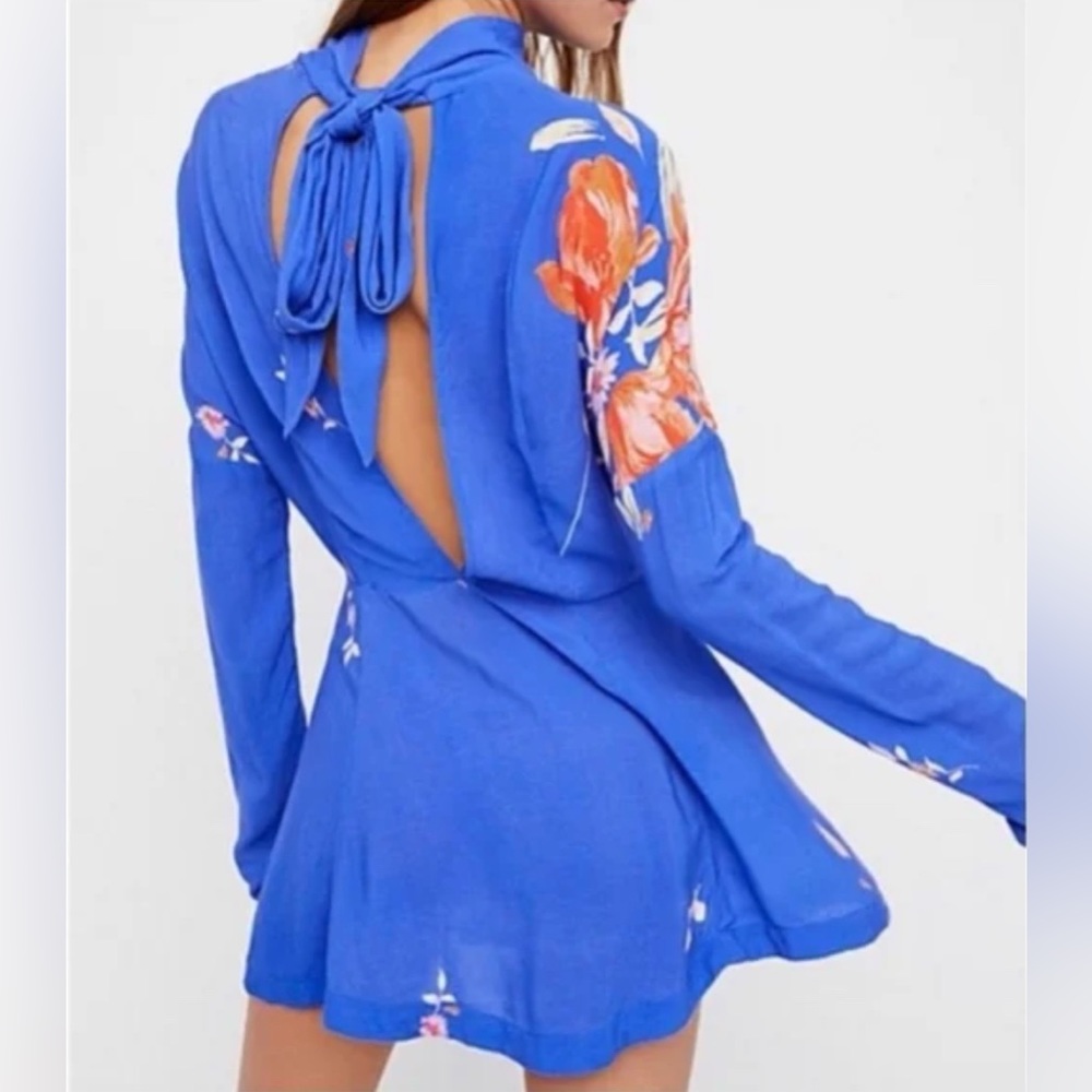 Free People Gemma Tunic Blue Large